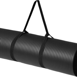 Amazon Basics 1/2 Inch Extra Thick Exercise Yoga Mat with Carrying Strap