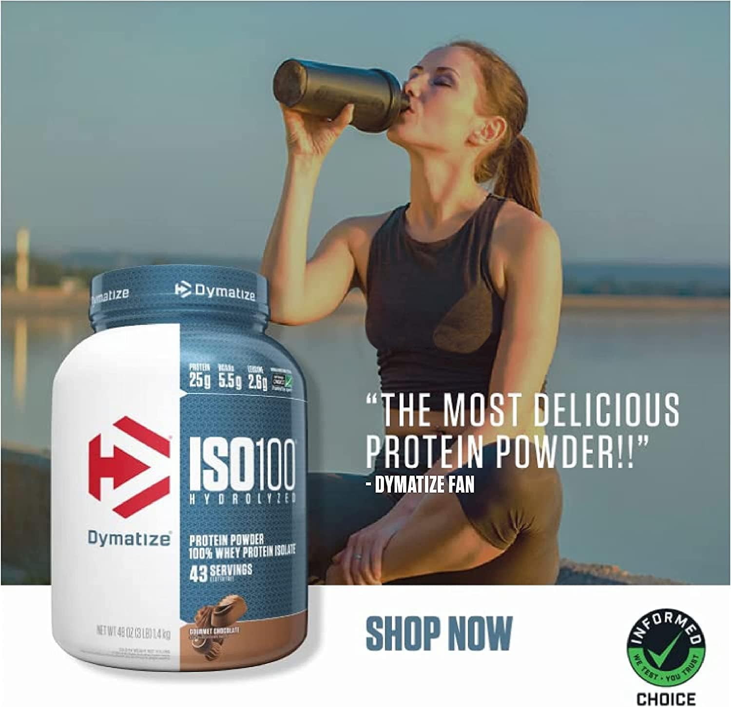 Dymatize ISO 100 Whey Protein Powder with 25g of Hydrolyzed 100% Whey Isolate, Vanilla 5 Pound, Package may vary - Image 9