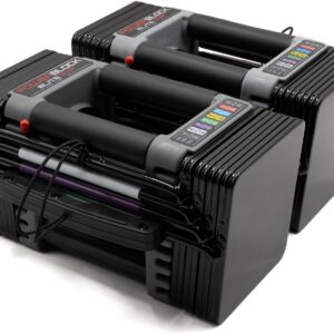 PowerBlock Elite EXP Adjustable Dumbbells, Sold in Pairs, Stage 1, 5-50 lb. Dumbbells, Durable Steel Build, Innovative Workout Equipment, All-in-One Dumbbells, Expandable with Expansion Kits