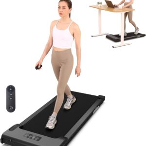 Walking Pad Under Desk Treadmill, Portable Small Treadmills for Home and Office, 2.5HP Super Quiet Brushless Motorized Walking Jogging Running Machine with Remote Control