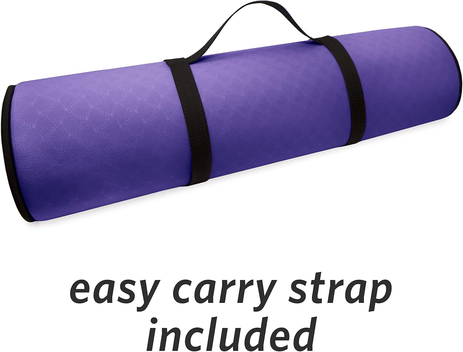MICRODRY Deluxe Fitness Exercise Yoga Mat for Home & Gym, Extra Thick for High Impact Training, Multi Layered Skid Resistant Surface, Odor Neutralizing with Carrying Strap - Image 6
