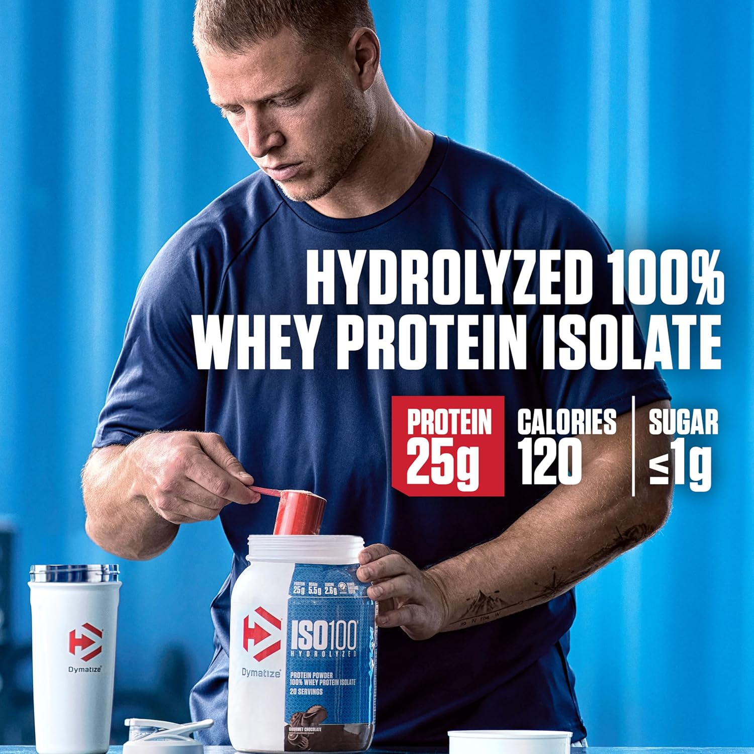 Dymatize ISO 100 Whey Protein Powder with 25g of Hydrolyzed 100% Whey Isolate, Vanilla 5 Pound, Package may vary - Image 4